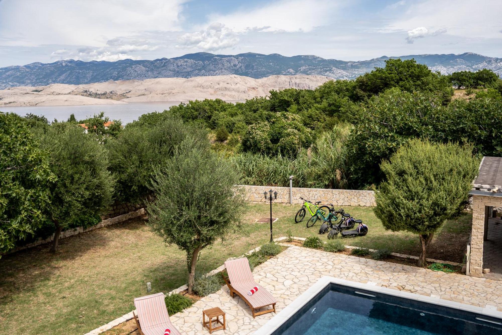 Villa Pag Dubrava Relax With Pool Bosana Luaran gambar