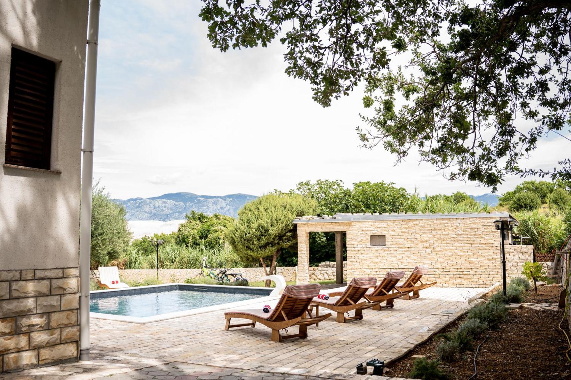 Villa Pag Dubrava Relax With Pool Bosana Luaran gambar